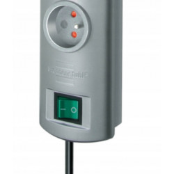 Listwa zasilająca PrimeraLine 8 gniazda srebrny 2m H05VVF 3G1,5 FR/BE BRENNENSTUHL