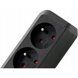 Listwa zasilająca EcoLine 3 gniazda czarny 3m H05VVF 3G1,5 FR BRENNENSTUHL