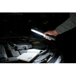 Ręczna lampa akumulatorowa LED HL 300 AD 300lm, z dynama, haczyk, magnes, USB BRENNENSTUHL
