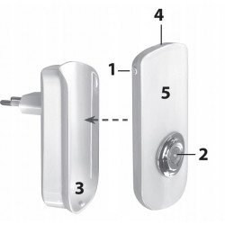 Lampa bezpieczenstwa z czujnikiem LED SSL 40 A z czujnikiem ruchu na podczerwien 50lm+40lm BRENN