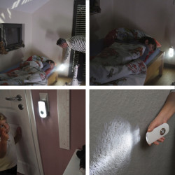 Lampa bezpieczenstwa z czujnikiem LED SSL 40 A z czujnikiem ruchu na podczerwien 50lm+40lm BRENN