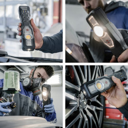 Ręczna lampa akumulatorowa LED HL 701 AT z oddawaniem barw 15CRI 96 900+200lm IP54 BRENNENSTUHL