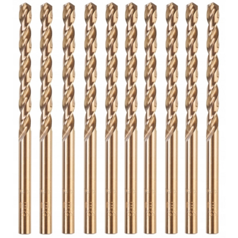 Wiertło do metalu fi 4,8 mm HSSG RED COBALT (10 sztuk) MILWAUKEE