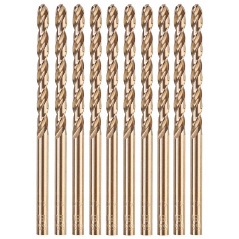 Wiertło do metalu fi 4,0 mm  HSSG RED COBALT (10 sztuk) MILWAUKEE