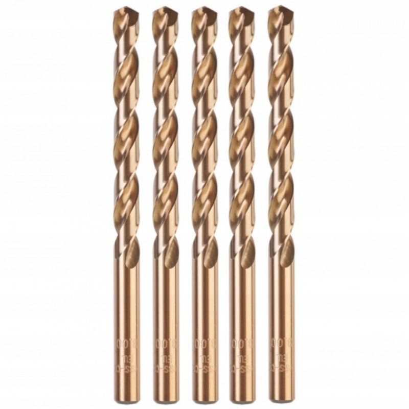 Wiertło do metalu fi 8,0 mm HSSG RED COBALT (5 sztuk) MILWAUKEE