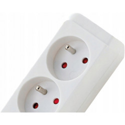 Listwa zasilająca EcoLine 3 gniazda biały 1,5m H05VVF 3G1,5 FR BRENNENSTUHL