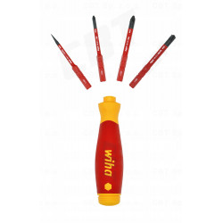 Wkrętak 4 bity slim VDE WIHA