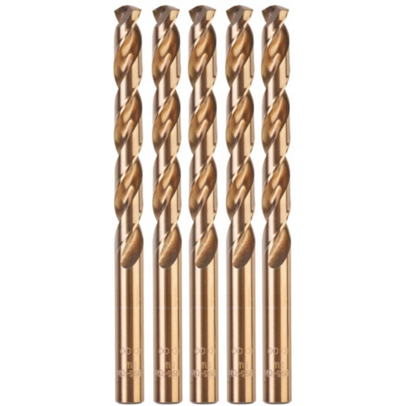 Wiertło do metalu fi 10,0 mm HSSG RED COBALT (5 sztuk) MILWAUKEE