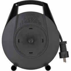 Kompaktowy przedłużacz zwijany VarioLine Box z USB czarny 10m H05VVF 3G1,5 FR/BE BRENNENSTUHL