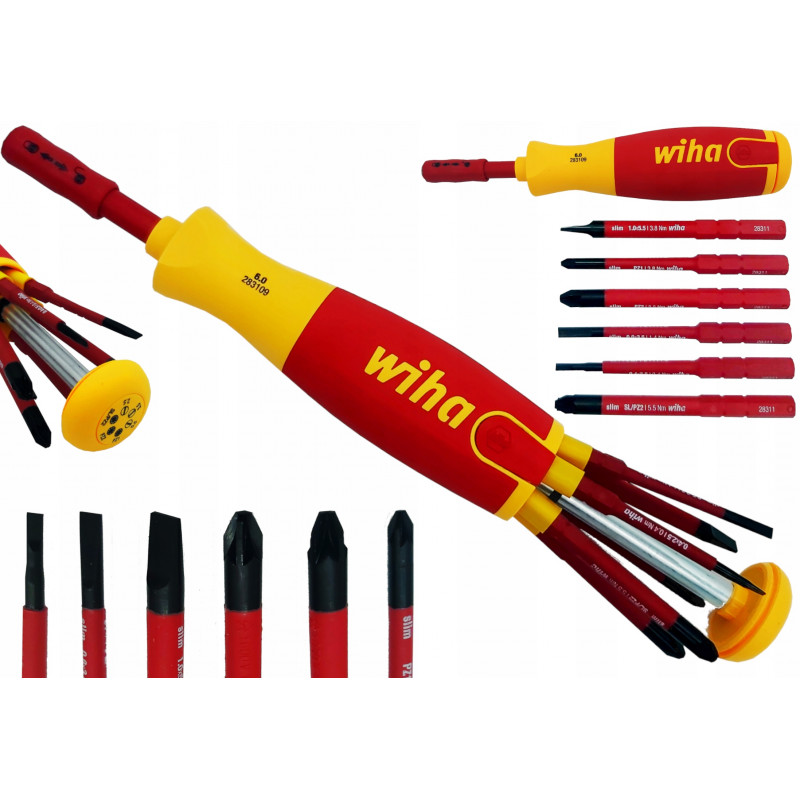 Wkrętak z magazynkiem bitów LiftUp electric WIHA