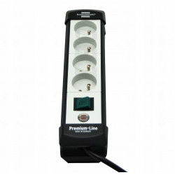 Listwa zasilająca z 4 gniazdami i kablem 1,8 m czarno/szara BRENNENSTUHL