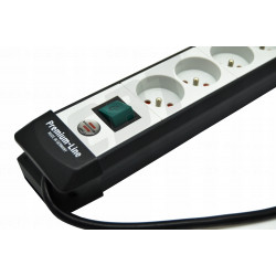 Listwa zasilająca z 4 gniazdami i kablem 1,8 m czarno/szara BRENNENSTUHL