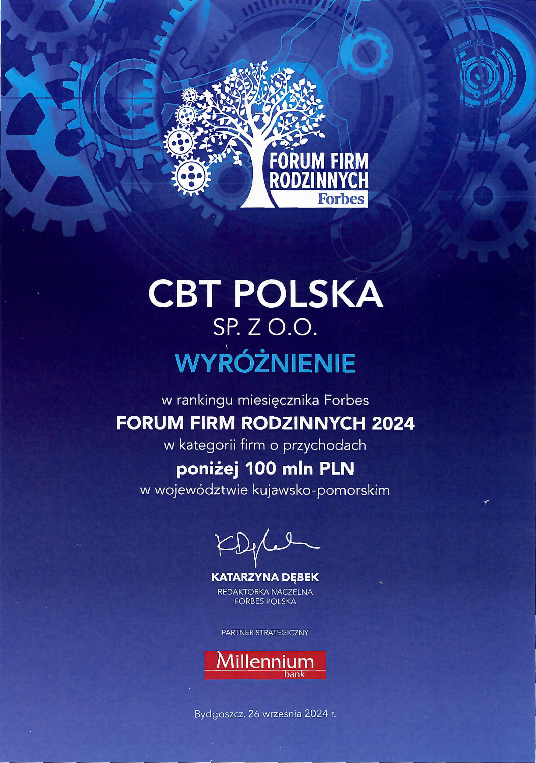 Forum Firm Rodzinnych Forbes 2024 CBT Polska